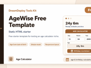 AgeWise Free Age Calculator Template