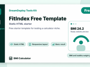 FitIndex Free BMI Calculator Template