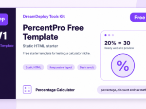 PercentPro Free Percentage Calculator Template