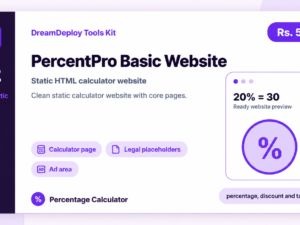 PercentPro Basic Percentage Calculator Website