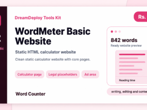 WordMeter Basic Word Counter Website