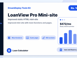 LoanView Pro Loan Calculator Mini-site
