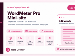 WordMeter Pro Word Counter Mini-site