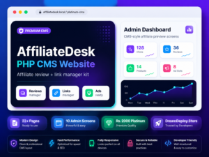 Affiliate Desk PHP CMS Website