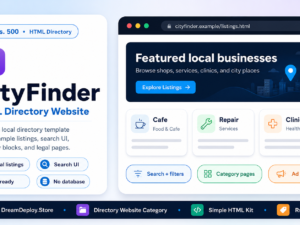 City Finder HTML