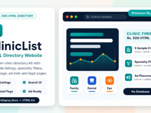 Clinic List HTML
