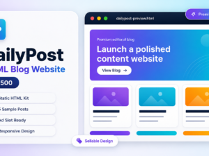 Daily Post HTML Blog Website