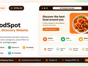 Food Spot HTML