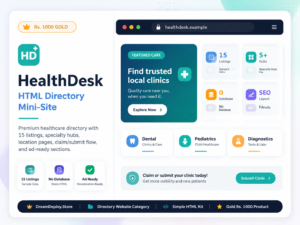 Health Desk HTML
