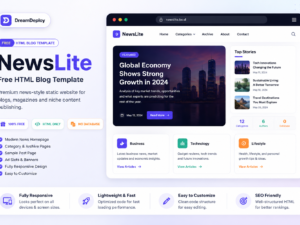NewsLite HTML Blog Template