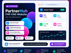 Partner Hub PHP CMS Website