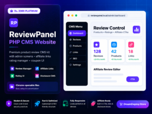 Review Panel PHP CMS Website