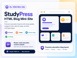 Study Press HTML Blog Mini-Site