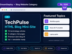 Tech Pulse HTML Blog Mini-Site
