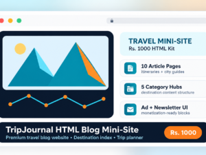 Trip Journal HTML Blog Mini-Site
